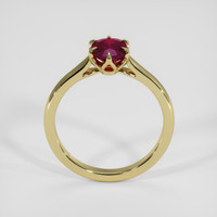 1.03 Ct. Pinkish Red Ruby Ring, 18K Yellow Gold 3