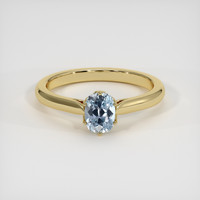 1.05 Ct. Sapphire Ring, 18K Yellow Gold 1