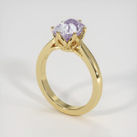 3.08 Ct. Sapphire Ring, 18K Yellow Gold 2