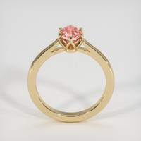 1.06 Ct. Padparadscha Sapphire Ring, 18K Yellow Gold 3