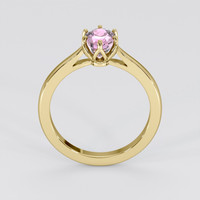 1.63 Ct. Purplish Pink Sapphire Ring, 18K Yellow Gold 3