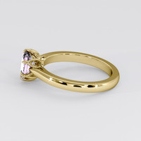 1.39 Ct. Pinkish Purple Sapphire Ring, 18K Yellow Gold 4