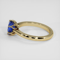 1.14 Ct. Blue Sapphire Ring, 18K Yellow Gold 4