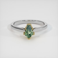0.57 Ct. Sapphire Ring, 18K Yellow & White 1