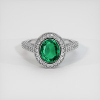 2.62 Ct. Emerald Ring, Platinum 950 1