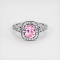 3.04 Ct. Pink Sapphire Ring, Platinum 950 1