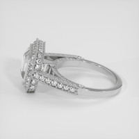 4.01 Ct. White Sapphire Ring, Platinum 950 4