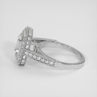 4.51 Ct. White Sapphire Ring, Platinum 950 4