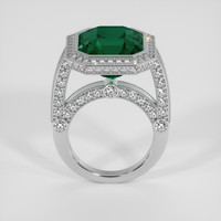 15.08 Ct. Bluish Green Sapphire Ring, Platinum 950 3