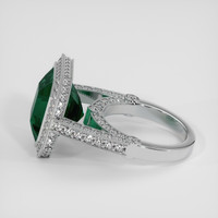 15.08 Ct. Bluish Green Sapphire Ring, Platinum 950 4