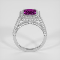 3.16 Ct. Purple Sapphire Ring, Platinum 950 3