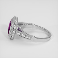 3.16 Ct. Purple Sapphire Ring, Platinum 950 4