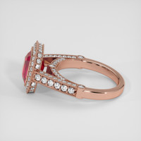 2.00 Ct. Ruby Ring, 14K Rose Gold 4