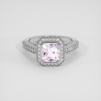 2.05 Ct. Purplish Pink Sapphire Ring, 10K White Gold 1