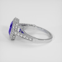 3.05 Ct. Color Change Sapphire Ring, 10K White Gold 4