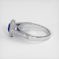 1.02 Ct. Blue Sapphire Ring, 14K White Gold 4