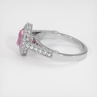 3.04 Ct. Pink Sapphire Ring, 14K White Gold 4