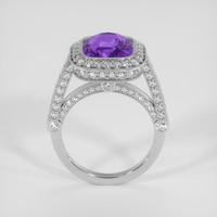 4.69 Ct. Purple Sapphire Ring, 14K White Gold 3