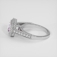 2.05 Ct. Purplish Pink Sapphire Ring, 14K White Gold 4