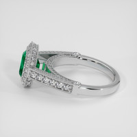 1.06 Ct. Emerald Ring, 18K White Gold 4