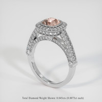 1.08 Ct. Sapphire Ring, 18K White Gold 2