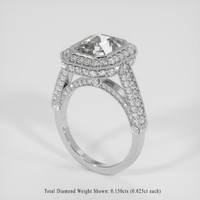 4.51 Ct. White Sapphire Ring, 18K White Gold 2