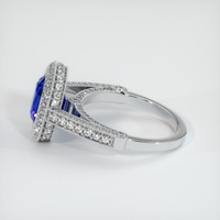 4.13 Ct. Sapphire Ring, 18K White Gold 4