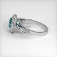 4.60 Ct. Sapphire Ring, 18K White Gold 4