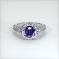 1.39 Ct. Sapphire Ring, 18K White Gold 1