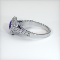 1.39 Ct. Sapphire Ring, 18K White Gold 4