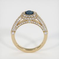 1.07 Ct. Greenish Blue Sapphire Ring, 14K Yellow Gold 3