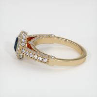 1.07 Ct. Greenish Blue Sapphire Ring, 14K Yellow Gold 4