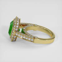 3.72 Ct. Emerald Ring, 18K Yellow Gold 4