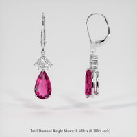 <span>4.53</span>&nbsp;<span class="tooltip-light">Ct.Tw.<span class="tooltiptext">Total Carat Weight</span></span> Gemstone Earrings, 14K White Gold 2