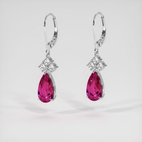 <span>4.53</span>&nbsp;<span class="tooltip-light">Ct.Tw.<span class="tooltiptext">Total Carat Weight</span></span> Gemstone Earrings, 14K White Gold 3