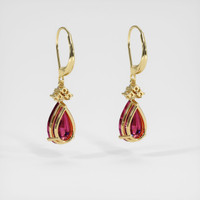 <span>7.13</span>&nbsp;<span class="tooltip-light">Ct.Tw.<span class="tooltiptext">Total Carat Weight</span></span> Gemstone Earrings, 14K Yellow Gold 4