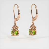 <span>1.92</span>&nbsp;<span class="tooltip-light">Ct.Tw.<span class="tooltiptext">Total Carat Weight</span></span> Gemstone Earrings, 14K Rose Gold 4