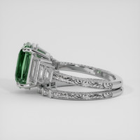 5.15 Ct. Green Sapphire Ring, Platinum 950 4