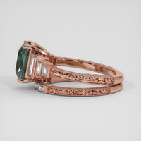 3.16 Ct. Color Change Sapphire Ring, 14K Rose Gold 4