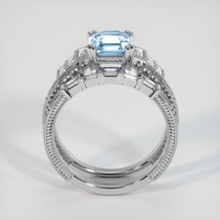 1.58 Ct. Blue Sapphire Ring, 10K White Gold 3