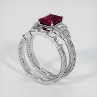 3.36 Ct. Gemstone Ring, 14K White Gold 2
