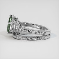 1.45 Ct. Green Sapphire Ring, 14K White Gold 4