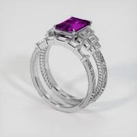 3.21 Ct. Gemstone Ring, 18K White Gold 2