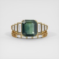3.59 Ct. Sapphire Ring, 14K Yellow Gold 1