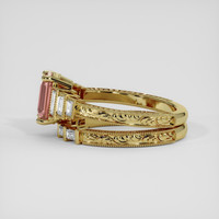1.54 Ct. Padparadscha Sapphire Ring, 14K Yellow Gold 4