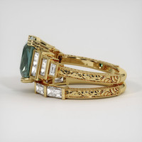 3.16 Ct. Color Change Sapphire Ring, 14K Yellow Gold 4