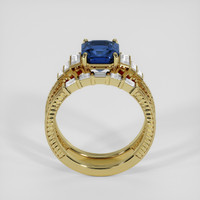 3.80 Ct. Blue Sapphire Ring, 18K Yellow Gold 3