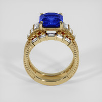 4.16 Ct. Blue Sapphire Ring, 18K Yellow Gold 3