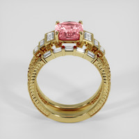 3.37 Ct. Padparadscha Sapphire Ring, 18K Yellow Gold 3