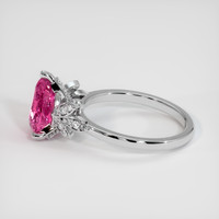 2.07 Ct. Pink Sapphire Ring, Platinum 950 4